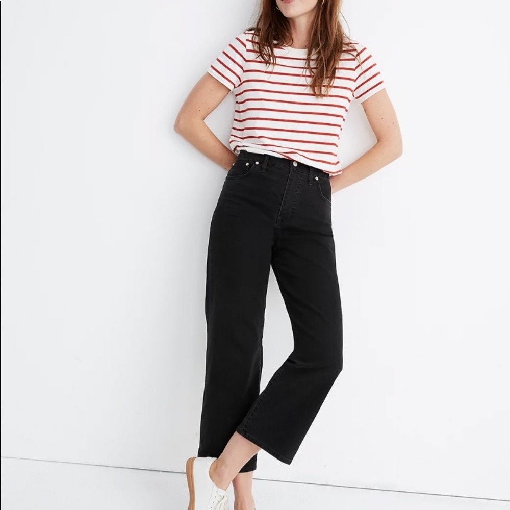 Madewell Slim Wide-Leg Jeans in Lunar Wash